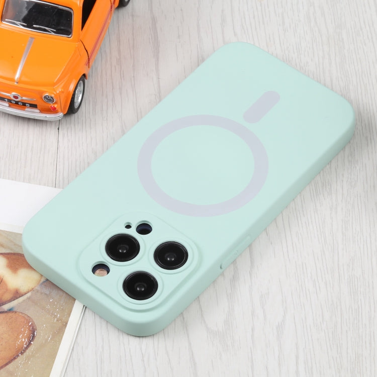 For iPhone 15 Pro Liquid Silicone Magsafe Phone Case(Light Cyan) - free shipping - PMC TechLife - Order now!