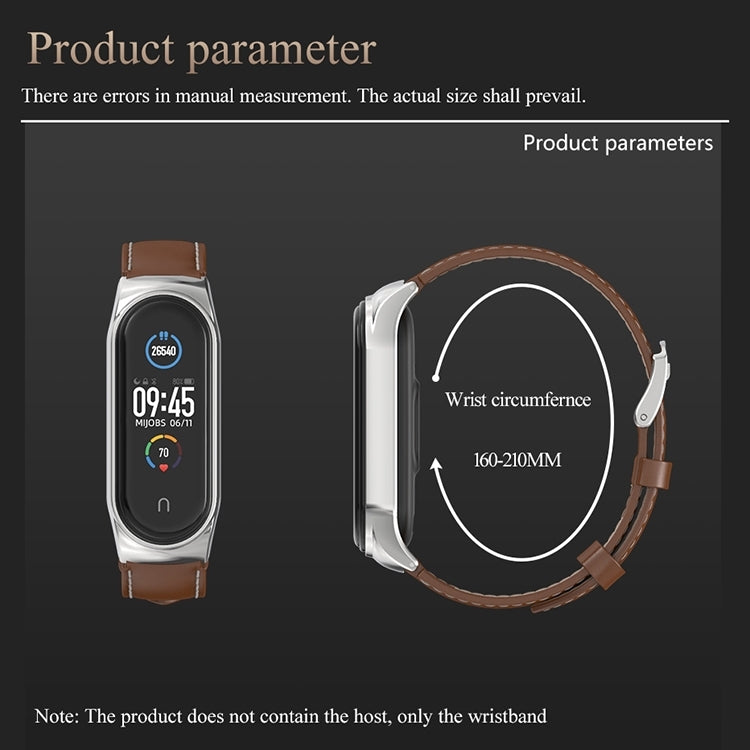 For Xiaomi Mi Band 8 Mijobs CS Case Microfiber PU Leather Watch Band(White Silver) - free shipping - PMc TechLife - Order now!