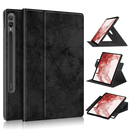 For Samsung Galaxy Tab S9+ 360 Rotation Stand Smart Leather Tablet Case(Black) - Galaxy Tab S9+ Cases by PMC Jewellery | Online Shopping South Africa | PMC Jewellery | Buy Now Pay Later Mobicred