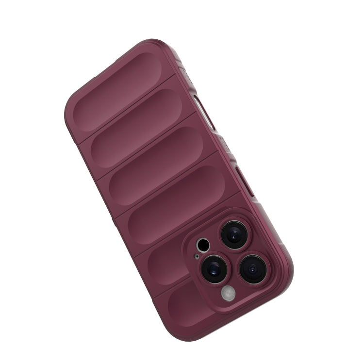 For iPhone 16 Pro Magic Shield TPU + Flannel Phone Case(Purple) - iPhone 16 Pro Cases by PMC Jewellery | Online Shopping South Africa | PMC Jewellery | Buy Now Pay Later Mobicred