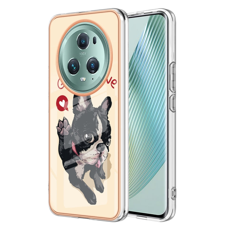 For Honor Magic 5 Pro Electroplating Marble Dual-side IMD Phone Case(Lucky Dog) - Honor Cases by PMC TechLife | Online Shopping South Africa | PMC TechLife | Buy Now Pay Later Mobicred