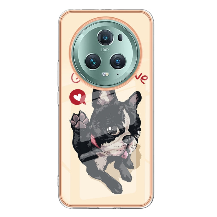 For Honor Magic 5 Pro Electroplating Marble Dual-side IMD Phone Case(Lucky Dog) - Honor Cases by PMC TechLife | Online Shopping South Africa | PMC TechLife | Buy Now Pay Later Mobicred