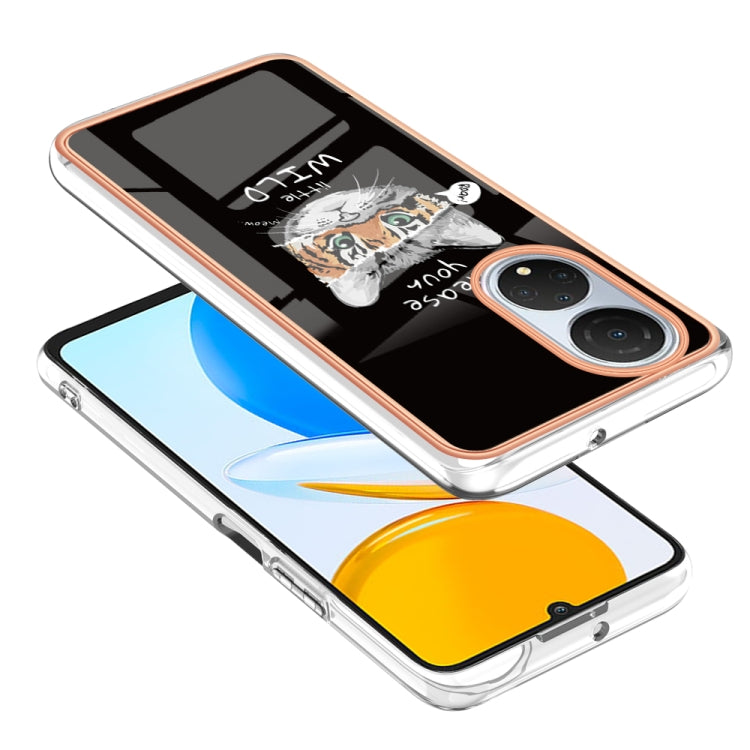 For Honor X7 Electroplating Marble Dual-side IMD Phone Case(Natural Growth) - Honor Cases by PMC TechLife | Online Shopping South Africa | PMC TechLife | Buy Now Pay Later Mobicred