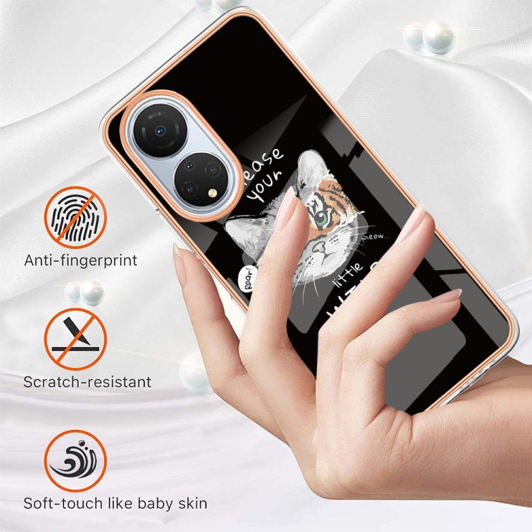 For Honor X7 Electroplating Marble Dual-side IMD Phone Case(Natural Growth) - Honor Cases by PMC TechLife | Online Shopping South Africa | PMC TechLife | Buy Now Pay Later Mobicred