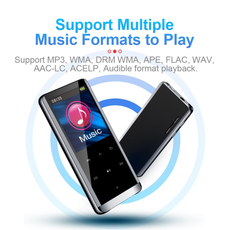 JNN M13 1.8 Inch LCD Screen Touch HiFi MP3 Player, Memory:64GB(With Bluetooth) - free shipping - PMC TechLife - Order now!