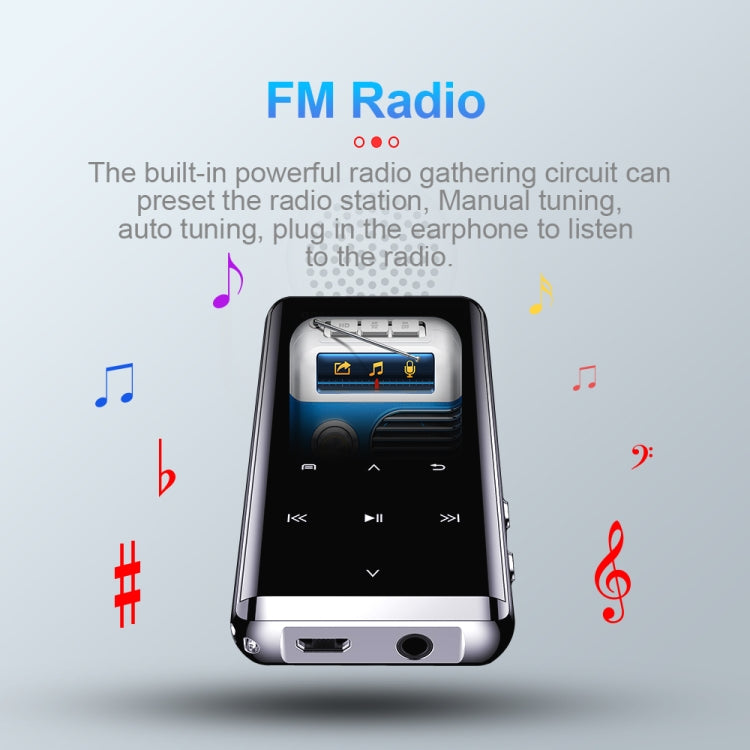 JNN M13 1.8 Inch LCD Screen Touch HiFi MP3 Player, Memory:8GB(Without Bluetooth) - MP3 Player by JNN | Online Shopping South Africa | PMC TechLife | Buy Now Pay Later Mobicred