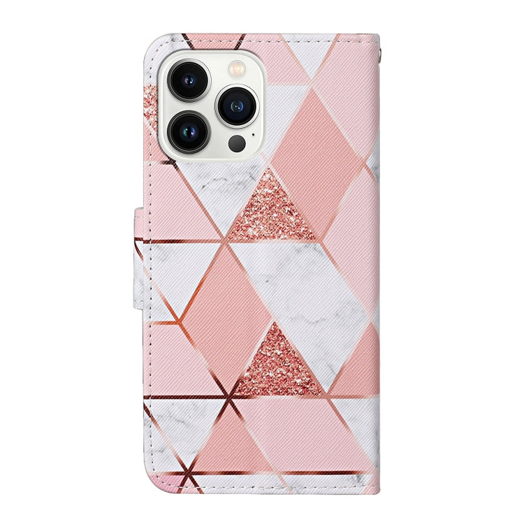 For iPhone 16 Pro 3D Colored Drawing Flip Leather Phone Case(Marble) - iPhone 16 Pro Cases by PMC Jewellery | Online Shopping South Africa | PMC Jewellery | Buy Now Pay Later Mobicred