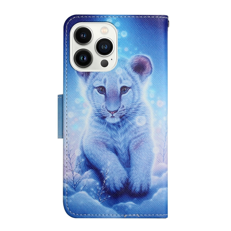 For iPhone 16 Pro 3D Colored Drawing Flip Leather Phone Case(Leopard) - free shipping - PMC TechLife - Order now!