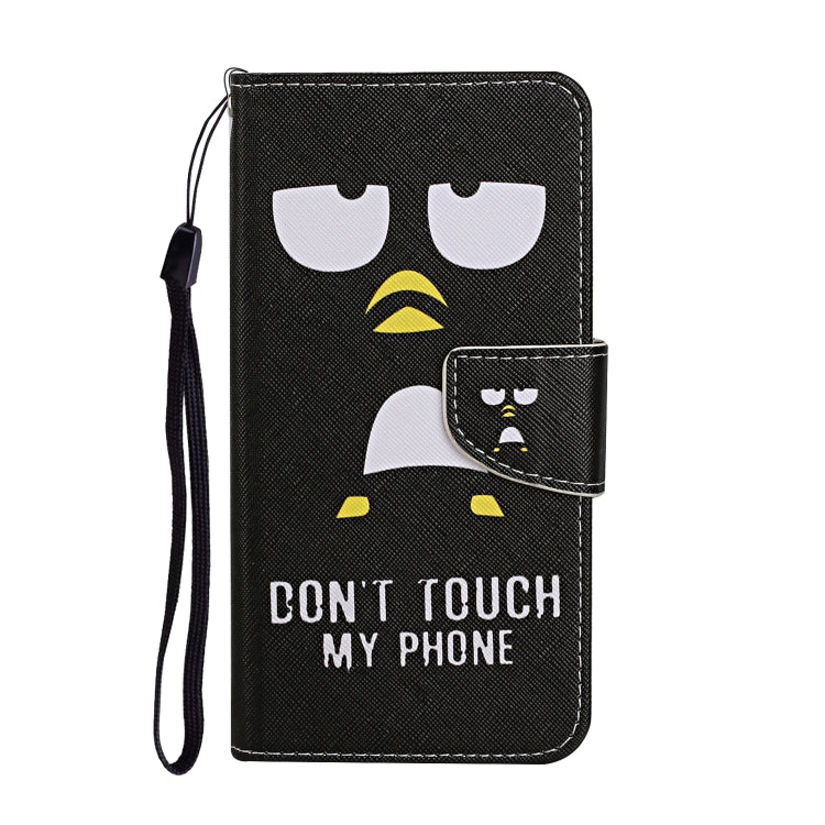 For iPhone 16 Plus 3D Colored Drawing Flip Leather Phone Case(Penguins) - iPhone 16 Plus Cases by PMC TechLife | Online Shopping South Africa | PMC TechLife | Buy Now Pay Later Mobicred