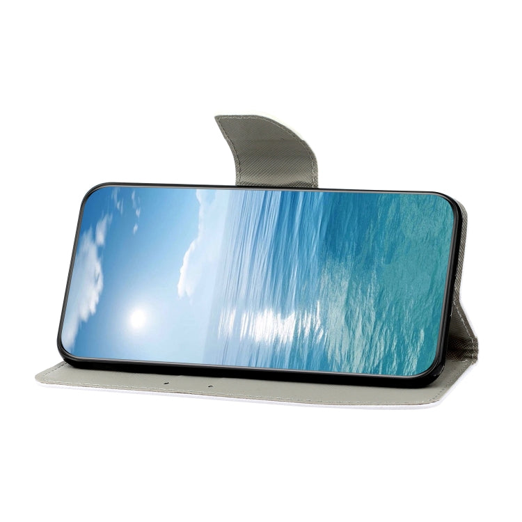 For iPhone 16 Plus 3D Colored Drawing Flip Leather Phone Case(Purple butterfly) - iPhone 16 Plus Cases by PMC TechLife | Online Shopping South Africa | PMC TechLife | Buy Now Pay Later Mobicred