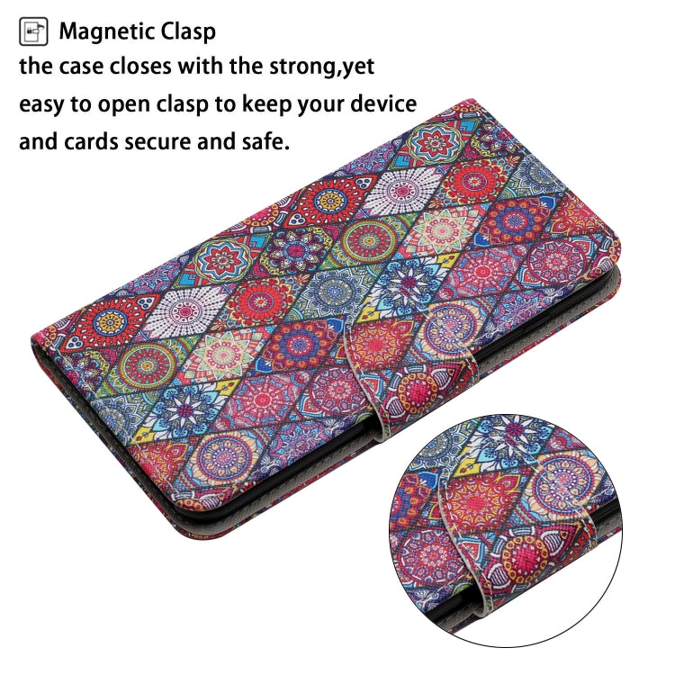 For iPhone 16 3D Colored Drawing Flip Leather Phone Case(Kaleidoscope) - iPhone 16 Cases by PMC TechLife | Online Shopping South Africa | PMC TechLife | Buy Now Pay Later Mobicred