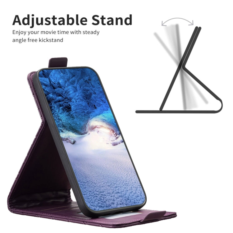 For Redmi Note 12 Pro Global Diamond Lattice Vertical Flip Leather Phone Case(Dark Purple) - free shipping - PMC TechLife - Order now!