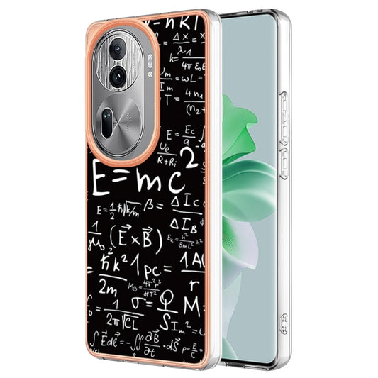 For OPPO Reno11 Pro 5G Global Electroplating Marble Dual-side IMD Phone Case(Equation) - Reno11 Pro Cases by PMC Jewellery | Online Shopping South Africa | PMC Jewellery | Buy Now Pay Later Mobicred