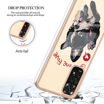 For Xiaomi Redmi Note 11s / Note 11 4G Electroplating Marble Dual-side IMD Phone Case(Lucky Dog) - Xiaomi Cases by PMC Jewellery | Online Shopping South Africa | PMC Jewellery | Buy Now Pay Later Mobicred