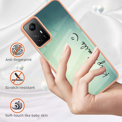 Xiaomi Redmi Note 12S 4G Electroplating Marble Dual-side IMD Phone Case(Smile) - Xiaomi Cases by PMC Jewellery | Online Shopping South Africa | PMC Jewellery | Buy Now Pay Later Mobicred