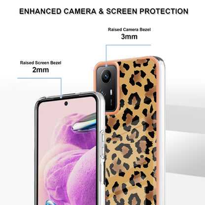 Xiaomi Redmi Note 12S 4G Electroplating Marble Dual-side IMD Phone Case(Leopard Print) - Xiaomi Cases by PMC Jewellery | Online Shopping South Africa | PMC Jewellery | Buy Now Pay Later Mobicred