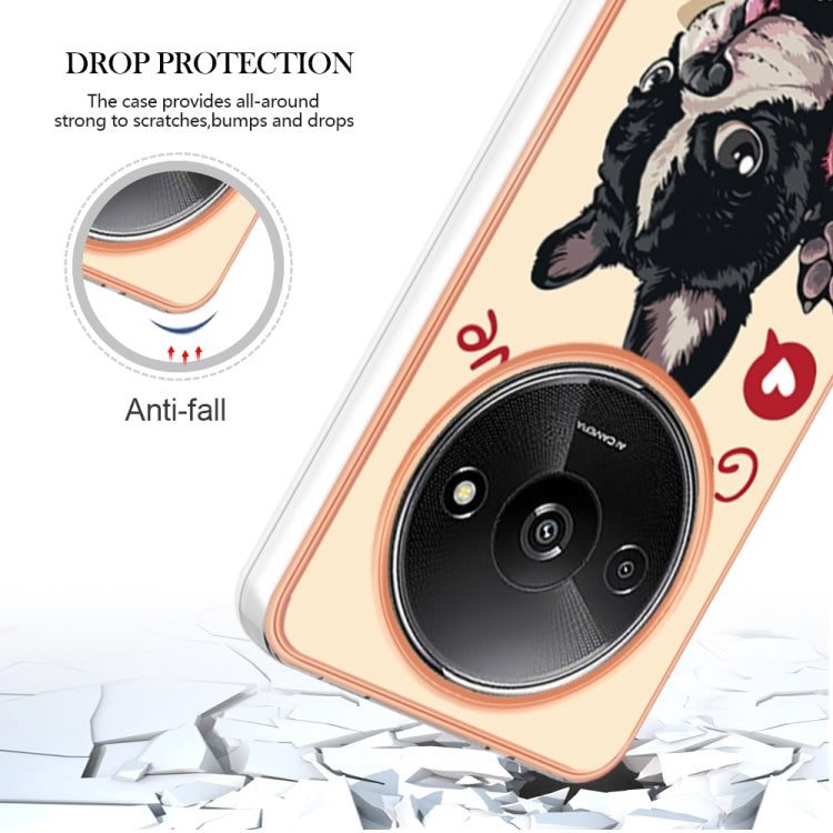 For Xiaomi Redmi A3 Electroplating Marble Dual-side IMD Phone Case(Lucky Dog) - free shipping - PMC TechLife - Order now!