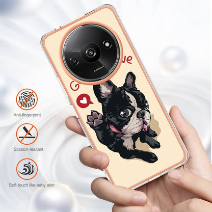 For Xiaomi Redmi A3 Electroplating Marble Dual-side IMD Phone Case(Lucky Dog) - Xiaomi Cases by PMC Jewellery | Online Shopping South Africa | PMC Jewellery | Buy Now Pay Later Mobicred