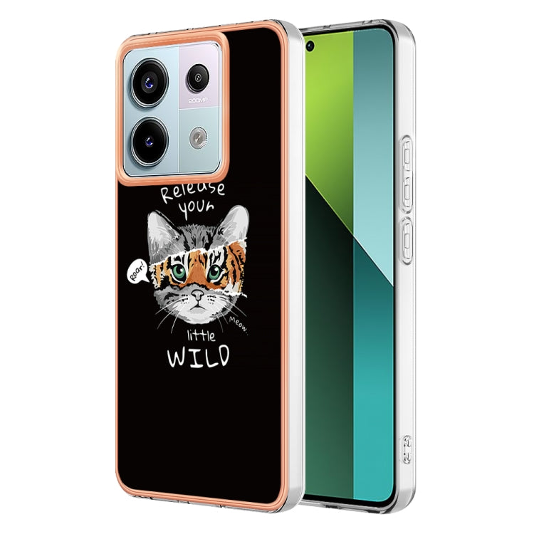 For Xiaomi Redmi Note 13 Pro 5G Global Electroplating Marble Dual-side IMD Phone Case(Natural Growth) - Note 13 Pro Cases by PMC Jewellery | Online Shopping South Africa | PMC Jewellery | Buy Now Pay Later Mobicred