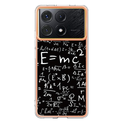 For Xiaomi Poco X6 Pro / Redmi K70E Electroplating Marble Dual-side IMD Phone Case(Equation) - K70E Cases by PMC Jewellery | Online Shopping South Africa | PMC Jewellery | Buy Now Pay Later Mobicred