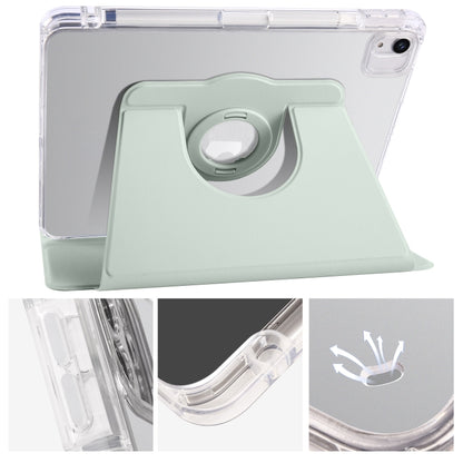 For iPad Air 13 2024 Clear Acrylic 360 Rotation Detachable Leather Tablet Case(Light Green) - iPad Air 13 2024 Cases by PMC Jewellery | Online Shopping South Africa | PMC Jewellery | Buy Now Pay Later Mobicred