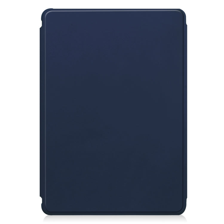 For Samsung Galaxy Tab S9 FE+ 360 Rotation Transparent Smart Leather Case with Keyboard(Dark Blue) - Galaxy Tab S9 FE+ by PMC TechLife | Online Shopping South Africa | PMC TechLife