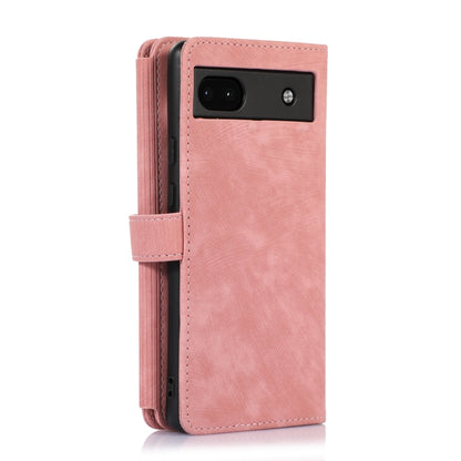 For Google Pixel 6a Dream 9-Card Wallet Zipper Bag Leather Phone Case(Pink) - Google Cases by PMC Jewellery | Online Shopping South Africa | PMC Jewellery | Buy Now Pay Later Mobicred