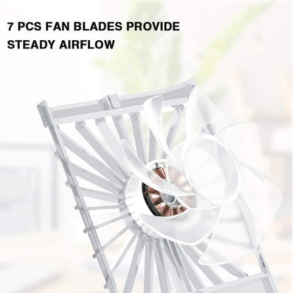 Perfume Shape Portable Fan Hidden Blade Fan(White) - Electric Fans by PMC Jewellery | Online Shopping South Africa | PMC Jewellery | Buy Now Pay Later Mobicred