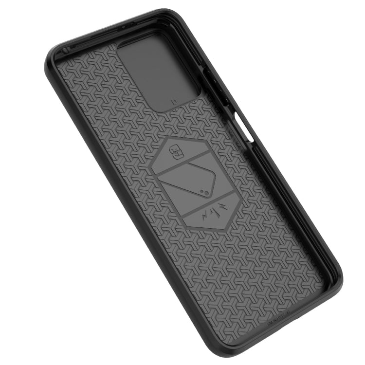 For Xiaomi Redmi Note 12 4G Global Sliding Camshield TPU + PC Shockproof Phone Case with Holder(Black) - Xiaomi Cases by PMC TechLife | Online Shopping South Africa | PMC TechLife | Buy Now Pay Later Mobicred