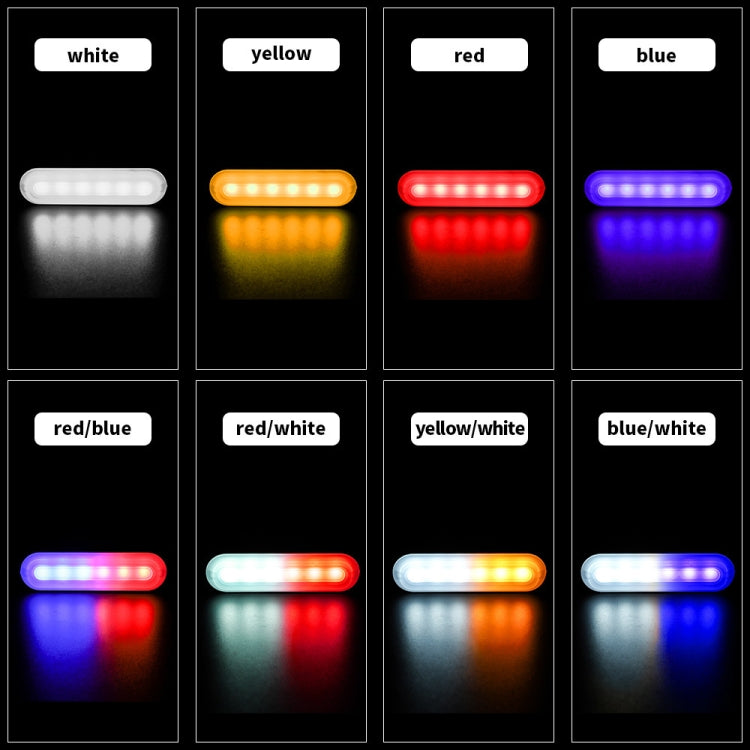 DC12V-24V / 18W Car Truck Emergency Strobe Flash Warning Light 6LEDs Ultra-thin Side Lights(Yellow) - Warning Lights by PMC Jewellery | Online Shopping South Africa | PMC Jewellery | Buy Now Pay Later Mobicred