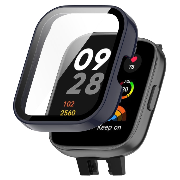 For Xiaomi Mi Watch Lite 3 PC + Tempered Film Integrated Watch Protective Case(Ink Blue) - free shipping - PMC TechLife - Order now!