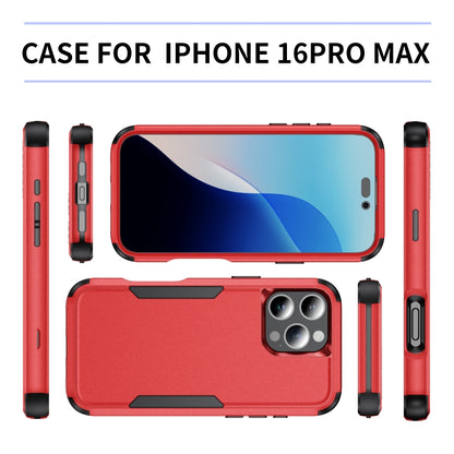 For iPhone 16 Pro Max Commuter Shockproof TPU + PC Phone Case(Red+Black) - iPhone 16 Pro Max Cases by PMC Jewellery | Online Shopping South Africa | PMC Jewellery | Buy Now Pay Later Mobicred