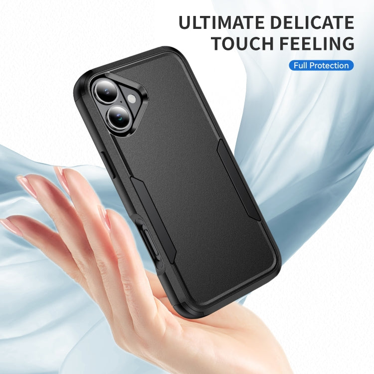 For iPhone 16 Commuter Shockproof TPU + PC Phone Case(Black) - iPhone 16 Cases by PMC TechLife | Online Shopping South Africa | PMC TechLife | Buy Now Pay Later Mobicred