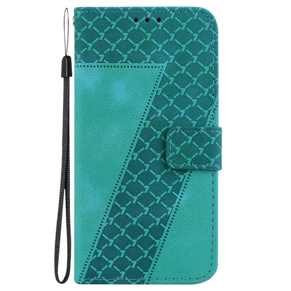 For Xiaomi Redmi Note 13 Pro+ 5G 7-shaped Embossed Leather Phone Case(Green) - Note 13 Pro+ Cases by PMC Jewellery | Online Shopping South Africa | PMC Jewellery | Buy Now Pay Later Mobicred