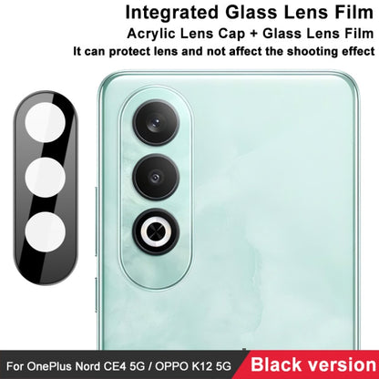 For OnePlus Nord CE4 5G / OPPO K12 5G imak High Definition Integrated Glass Lens Film Black Version - Other by imak | Online Shopping South Africa | PMC Jewellery | Buy Now Pay Later Mobicred