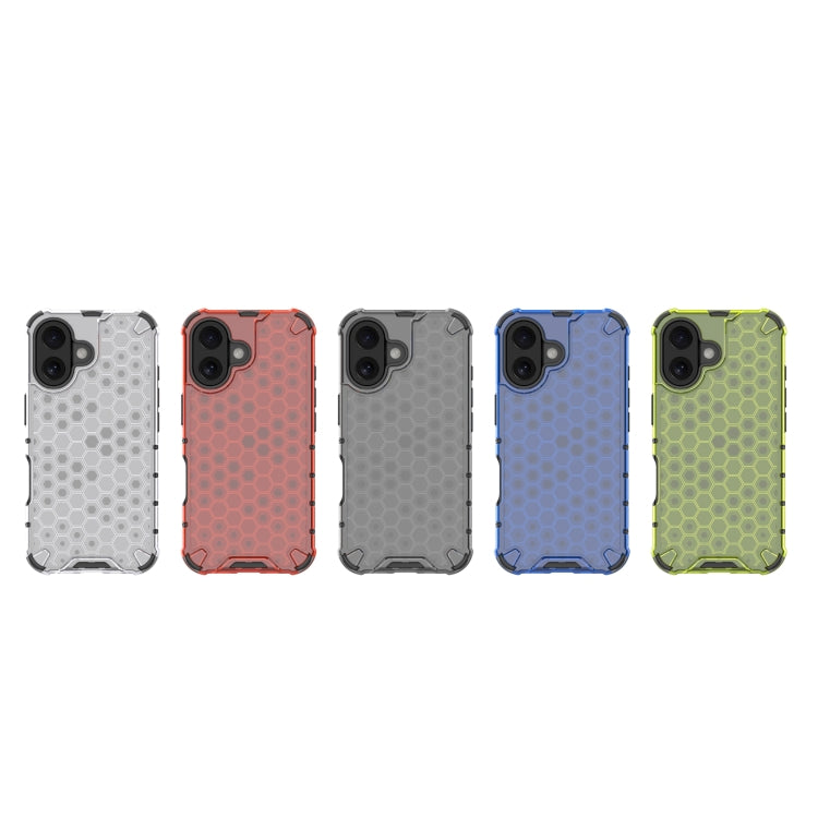 For iPhone 16 Plus Honeycomb Shockproof Phone Case(Green) - iPhone 16 Plus Cases by PMC TechLife | Online Shopping South Africa | PMC TechLife | Buy Now Pay Later Mobicred