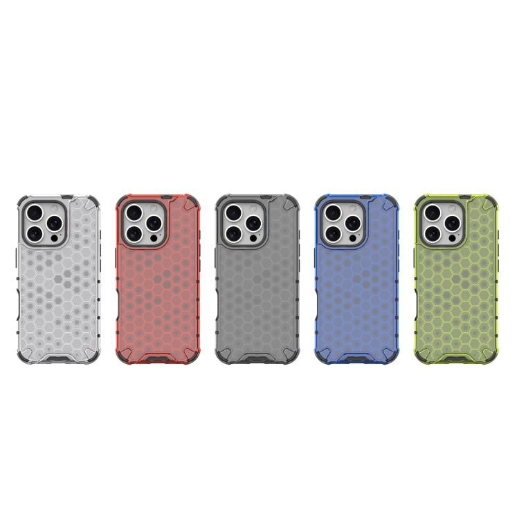 For iPhone 16 Pro Honeycomb Shockproof Phone Case(Red) - iPhone 16 Pro Cases by PMC TechLife | Online Shopping South Africa | PMC TechLife | Buy Now Pay Later Mobicred