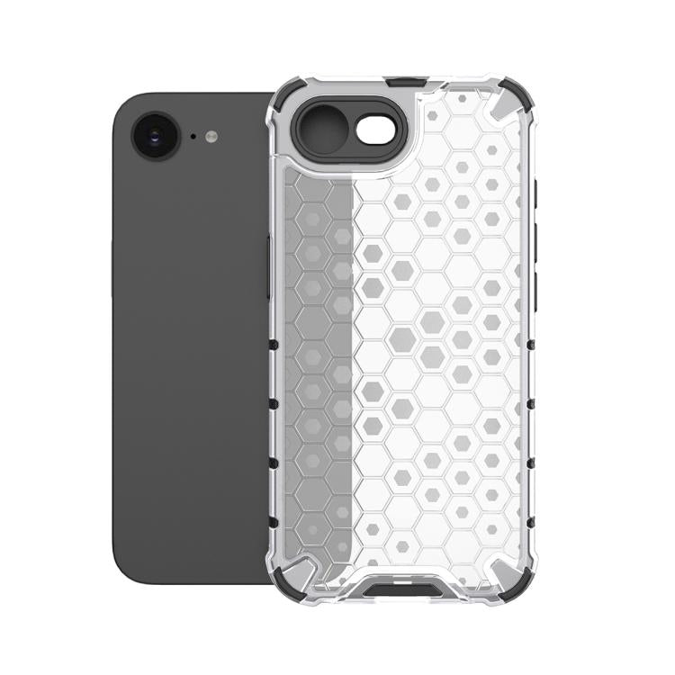 For iPhone 16e Honeycomb Shockproof Phone Case(White) - iPhone 16e Cases by PMC TechLife | Online Shopping South Africa | PMC TechLife | Buy Now Pay Later Mobicred
