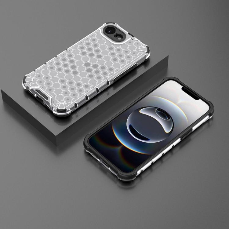 For iPhone 16e Honeycomb Shockproof Phone Case(White) - iPhone 16e Cases by PMC TechLife | Online Shopping South Africa | PMC TechLife | Buy Now Pay Later Mobicred