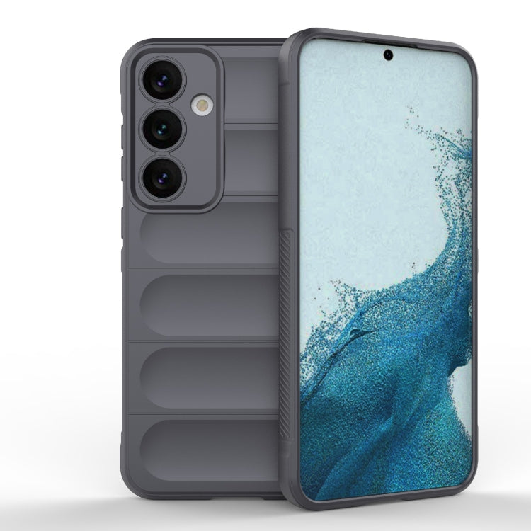 For Samsung Galaxy S24+ 5G Magic Shield TPU + Flannel Phone Case(Dark Grey) - Galaxy S24+ 5G Cases by PMC TechLife | Online Shopping South Africa | PMC TechLife