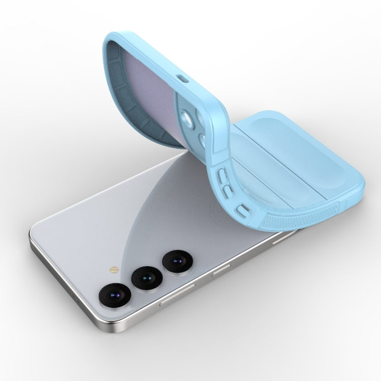 For Samsung Galaxy S24+ 5G Magic Shield TPU + Flannel Phone Case(Dark Grey) - Galaxy S24+ 5G Cases by PMC TechLife | Online Shopping South Africa | PMC TechLife
