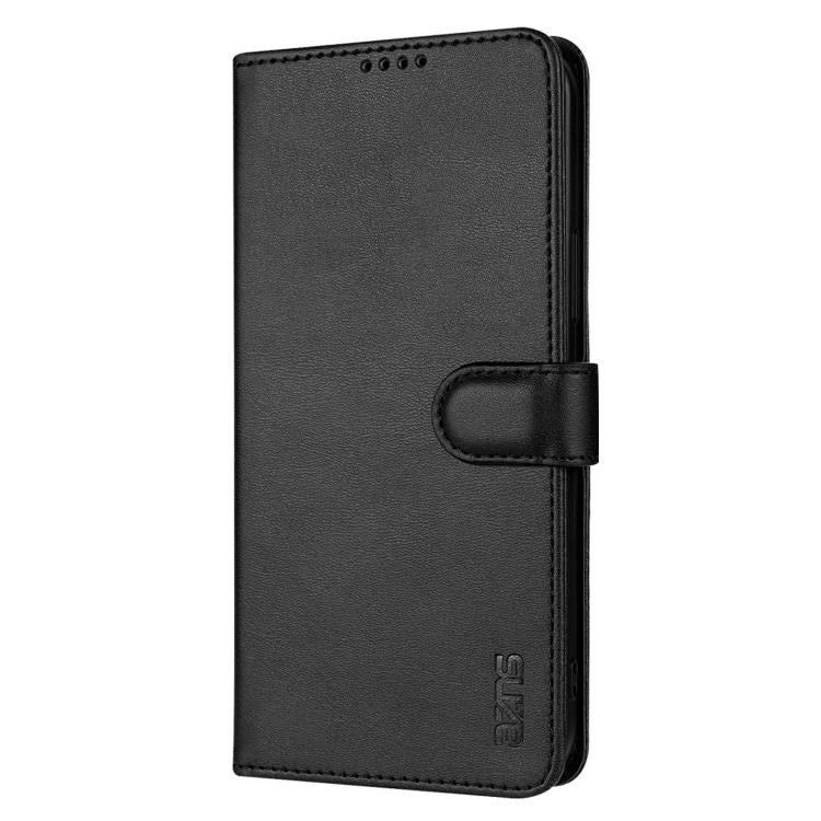 For iPhone 16e AZNS Skin Feel Calf Texture Flip Leather Phone Case(Black) - iPhone 16e Cases by AZNS | Online Shopping South Africa | PMC TechLife | Buy Now Pay Later Mobicred