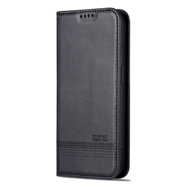 For iPhone 16 Pro AZNS Magnetic Calf Texture Flip Leather Phone Case(Black) - iPhone 16 Pro Cases by AZNS | Online Shopping South Africa | PMC TechLife | Buy Now Pay Later Mobicred