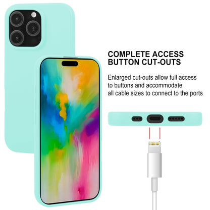 For iPhone 16 Pro Max GOOSPERY SOFT FEELING Liquid TPU Soft Phone Case(Mint Green) - iPhone 16 Pro Max Cases by GOOSPERY | Online Shopping South Africa | PMC Jewellery | Buy Now Pay Later Mobicred