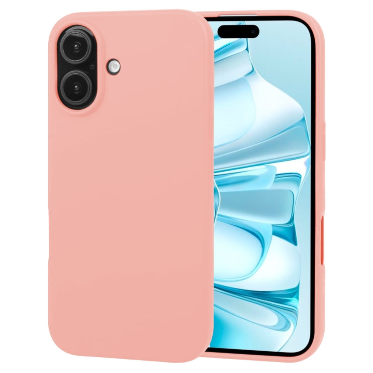 For iPhone 16 GOOSPERY SOFT FEELING Liquid TPU Soft Phone Case(Pink) - iPhone 16 Cases by GOOSPERY | Online Shopping South Africa | PMC Jewellery | Buy Now Pay Later Mobicred