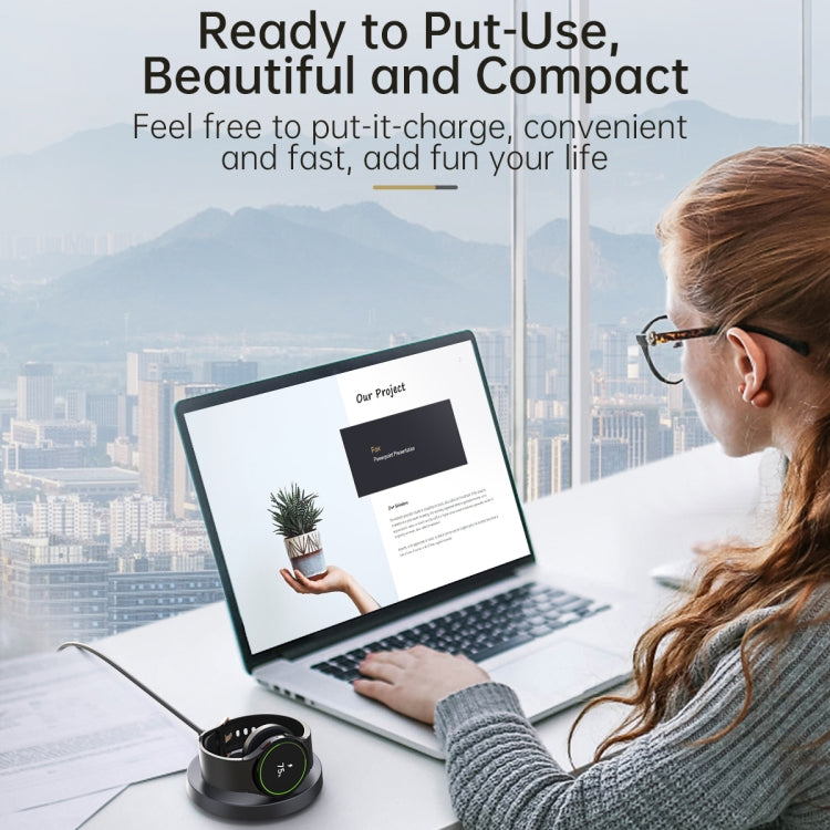 For Samsung Watch V17S Foldable Magnetic Wireless Charger(Black) - Charger by PMC TechLife | Online Shopping South Africa | PMC TechLife | Buy Now Pay Later Mobicred