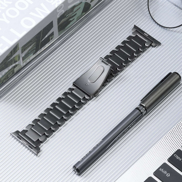 For Apple Watch Series 6 40mm Five Beads Titanium Steel Watch Band(Grey) - free shipping - PMC TechLife - Order now!