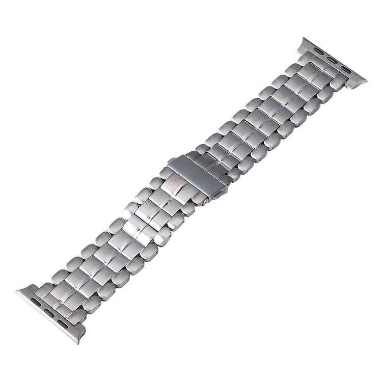 For Apple Watch Series 4 44mm Five Beads Titanium Steel Watch Band(Silver) - Watch Bands by PMC TechLife | Online Shopping South Africa | PMC TechLife