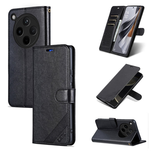 For OPPO Find X8 AZNS Sheepskin Texture Flip Leather Phone Case(Black) - Find X8 Cases by AZNS | Online Shopping South Africa | PMC Jewellery | Buy Now Pay Later Mobicred