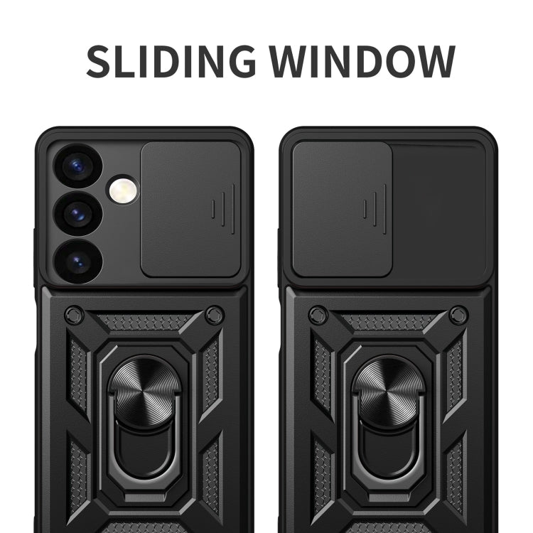 For Samsung Galaxy S24+ 5G Sliding Camera Cover Design TPU+PC Phone Case(Silver) - Galaxy S24+ 5G Cases by PMC TechLife | Online Shopping South Africa | PMC TechLife